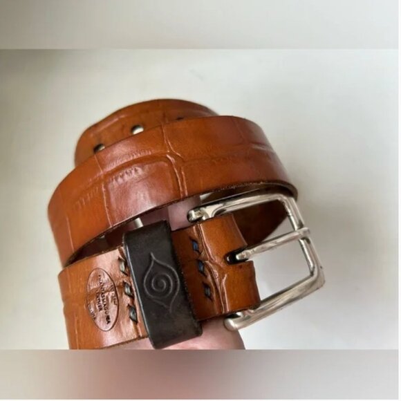 Phantasmagoria Leather made in USA Brown men’s belt size 36 - Picture 3 of 9